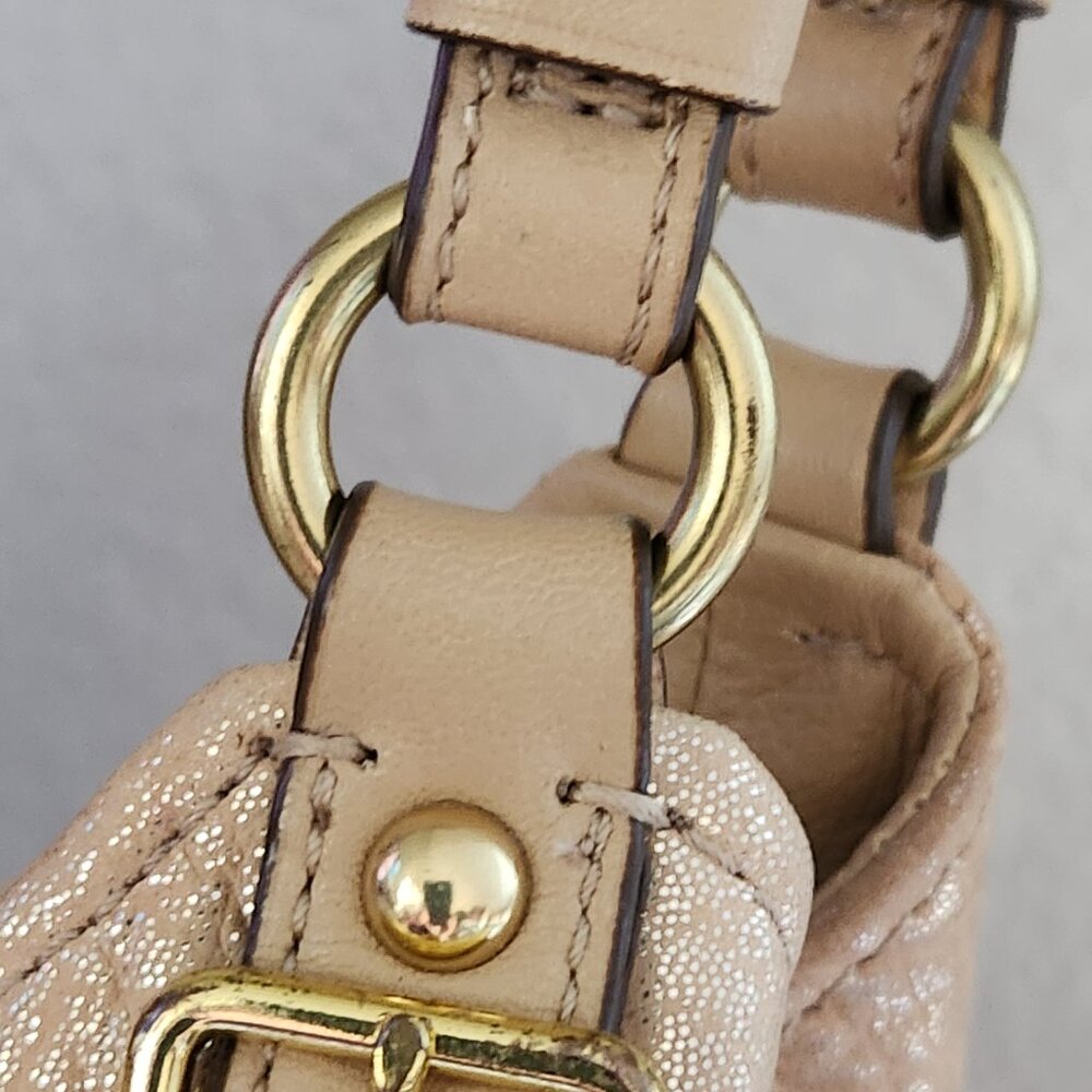 Euc Coach Madison Gold Metallic Hobo Shoulder Bag - Picture 3 of 12